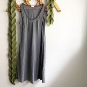Silk Rivamonti Gray Midi Dress